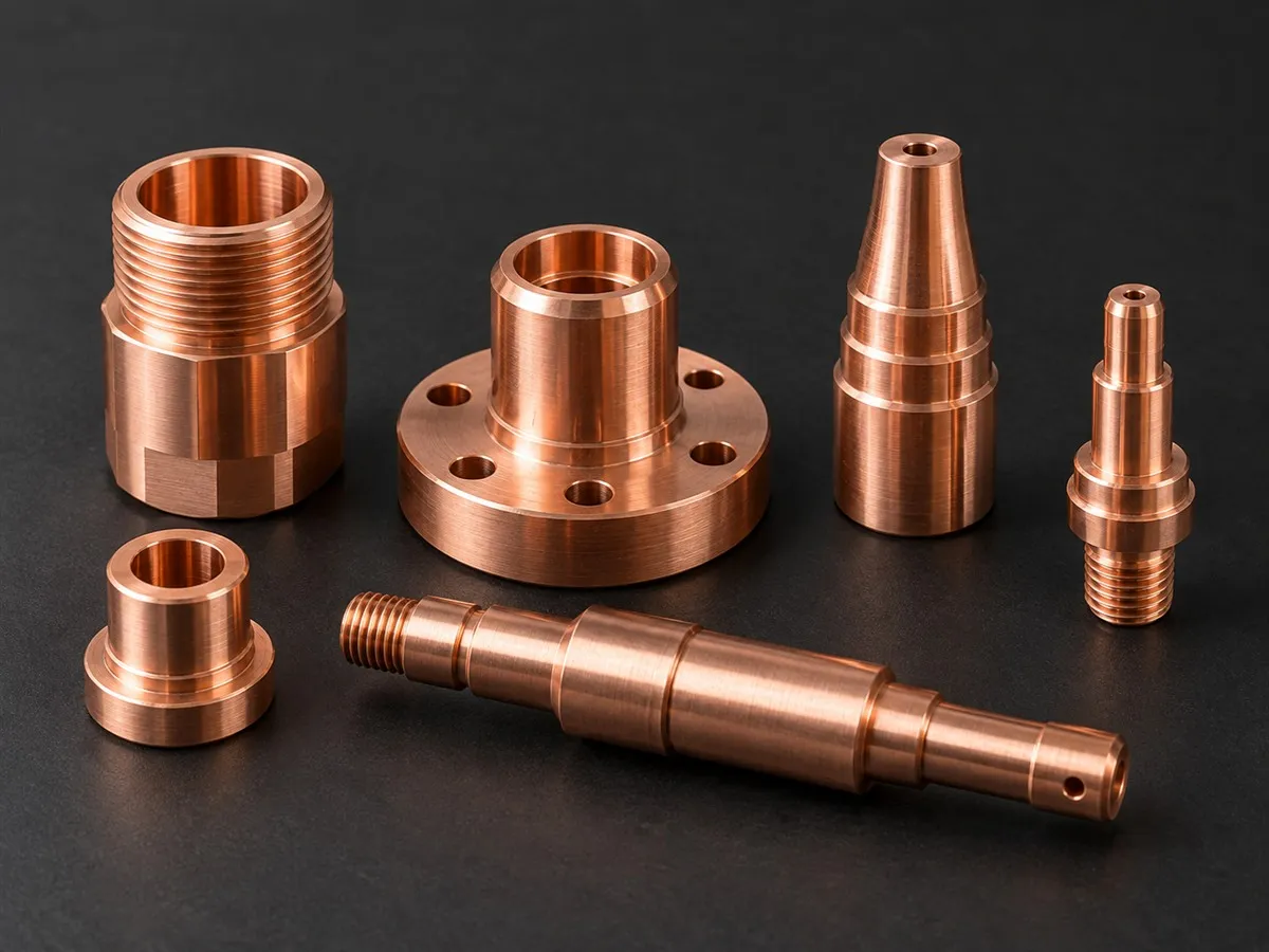 Copper Turned Parts 