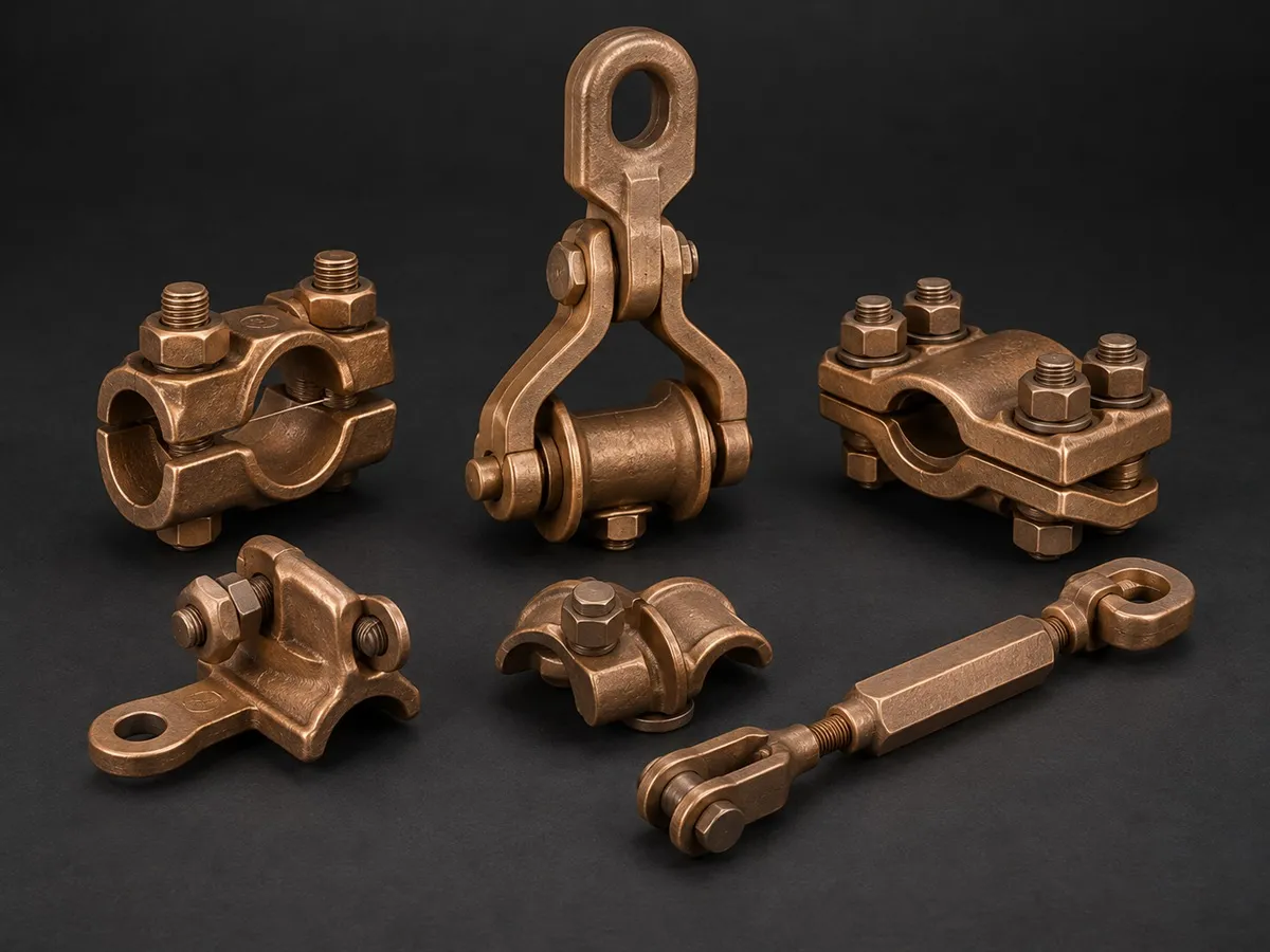 Bronze Railway OHE Fittings