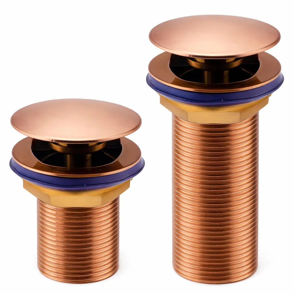 Rose Gold PVD Waste Coupling Pop Up 3