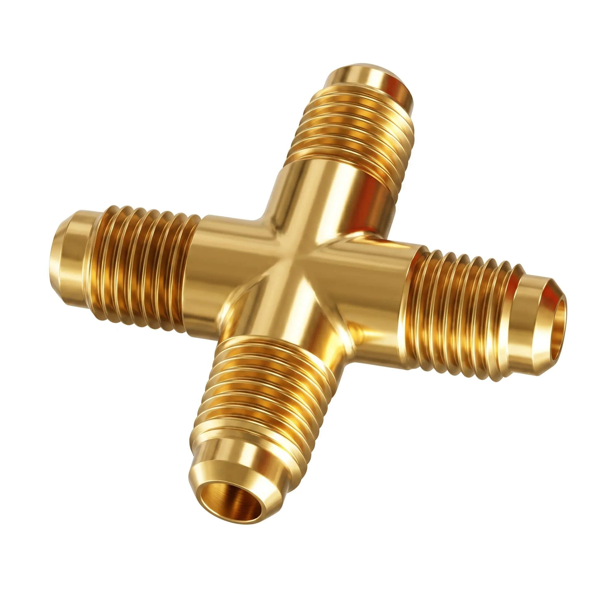 Brass Flare Male Cross