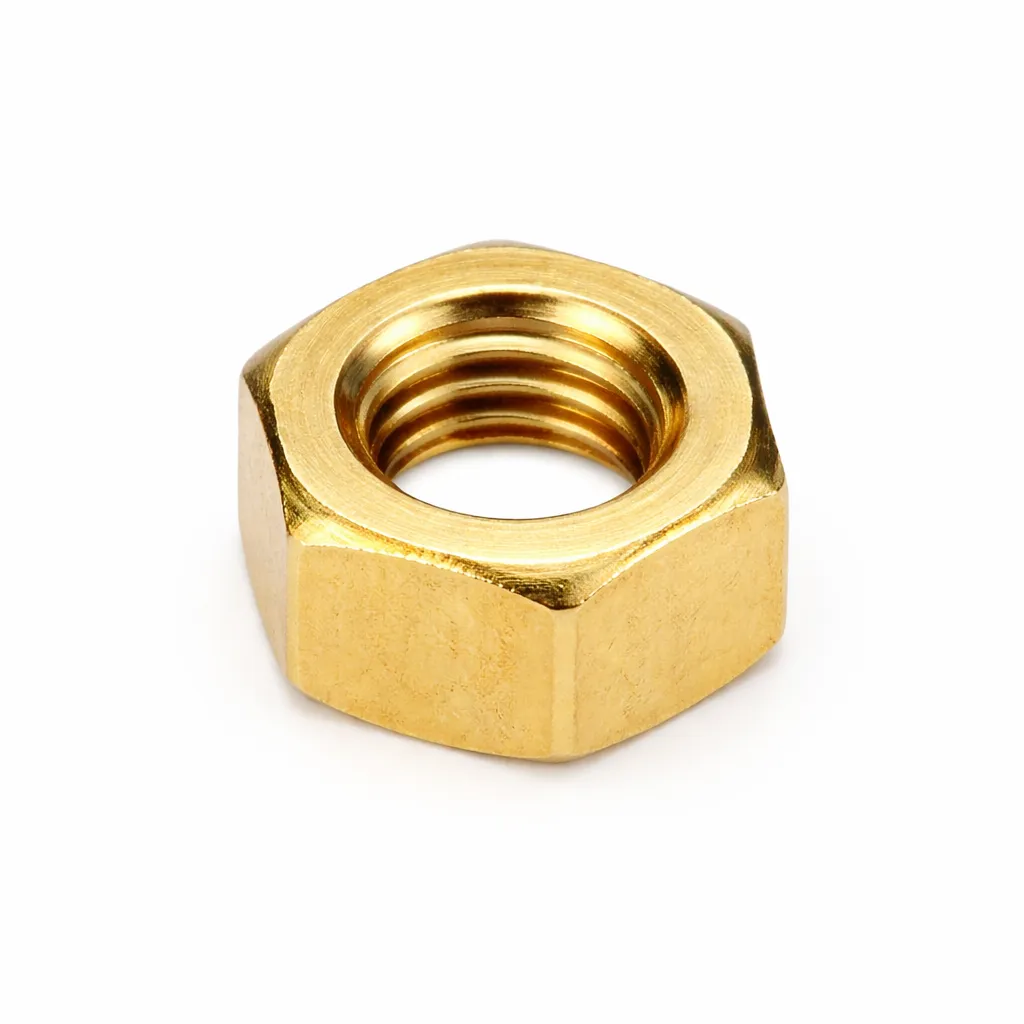 Hex Jam Nut Brass