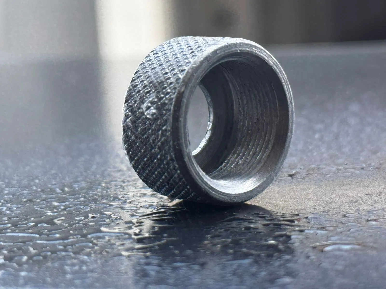 Diamond Knurled Threaded Ring Nut